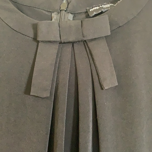 Karl Lagerfeld bow front sleeveless blouse - Picture 2 of 5